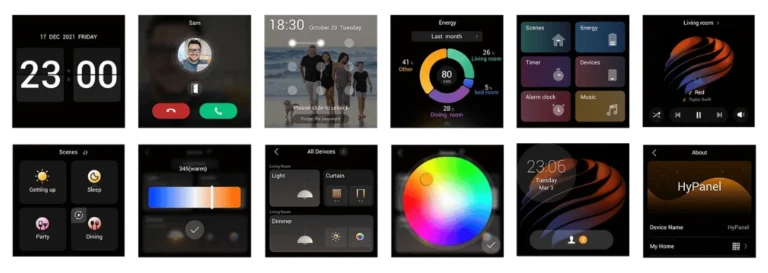 control panel features